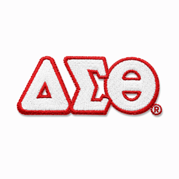 Small Letter Patch Sets - Delta Sigma Theta, White