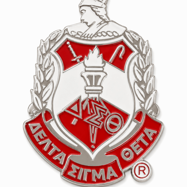 Die-Cut Badge - Delta Sigma Theta, Red