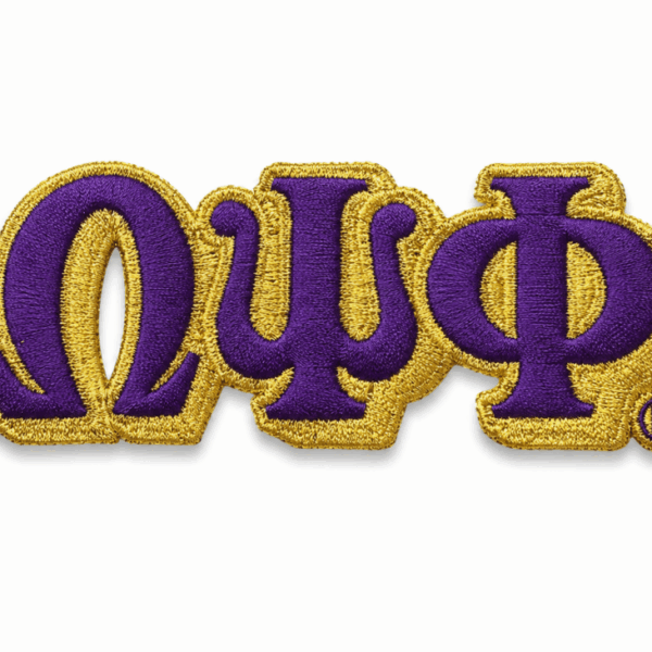 Small Letter Patch Sets - Omega Psi Phi, Purple