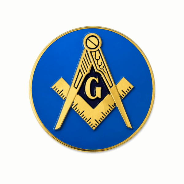 Round Badge - Mason, Blue