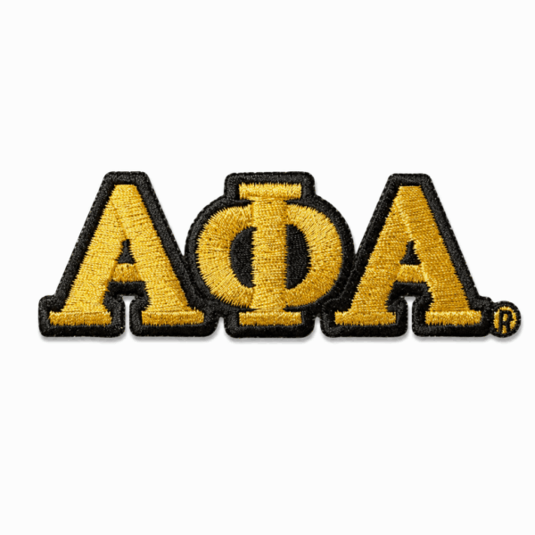 Small Letter Patch Sets - Alpha Phi Alpha, Gold