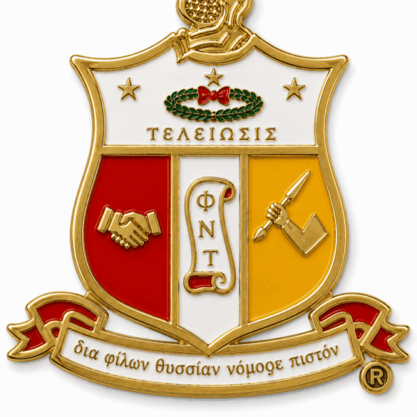 Die-Cut Badge - Kappa Alpha Psi, Red