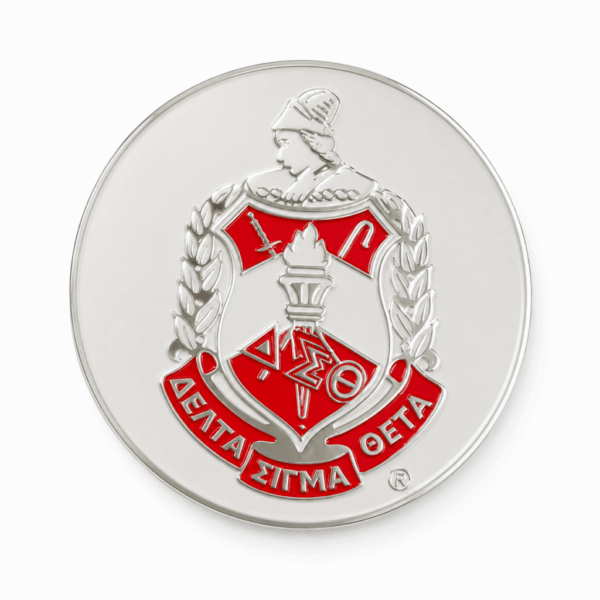 Round Badge - Delta Sigma Theta, Red