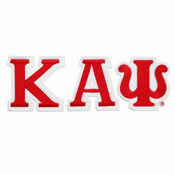 Large Letter Patch Sets - Kappa Alpha Psi, Red