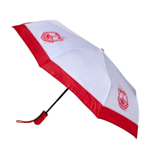 Mini Hurricane Umbrella - Delta Sigma Theta, White/Red