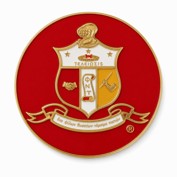 Round Badge - Kappa Alpha Psi, Red