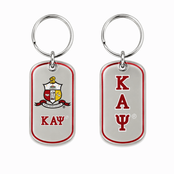 Epoxy Dog-Tag Key Ring - Kappa Alpha Psi