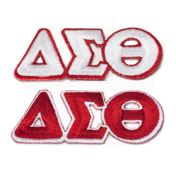 Small Letter Patch Sets - Delta Sigma Theta, Red