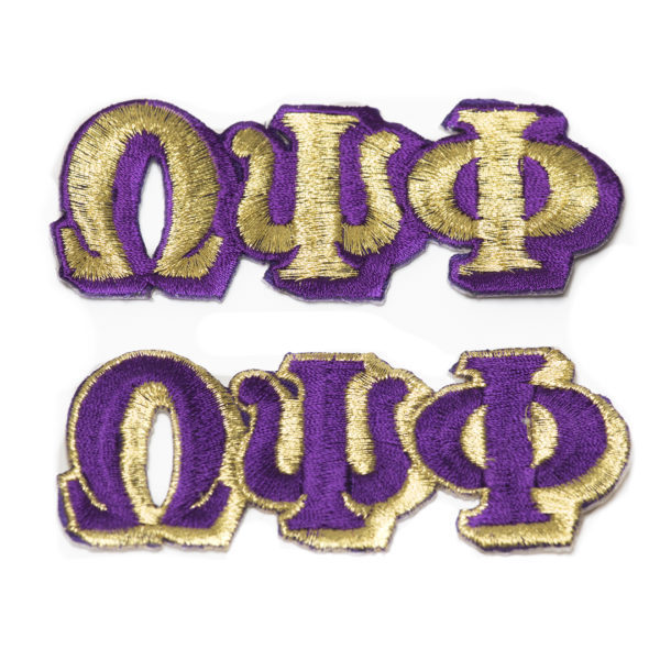 Small Letter Patch Sets - Omega Psi Phi, Purple