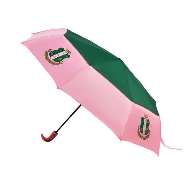Hurricane Umbrella - Alpha Kappa Alpha, Pink/Green
