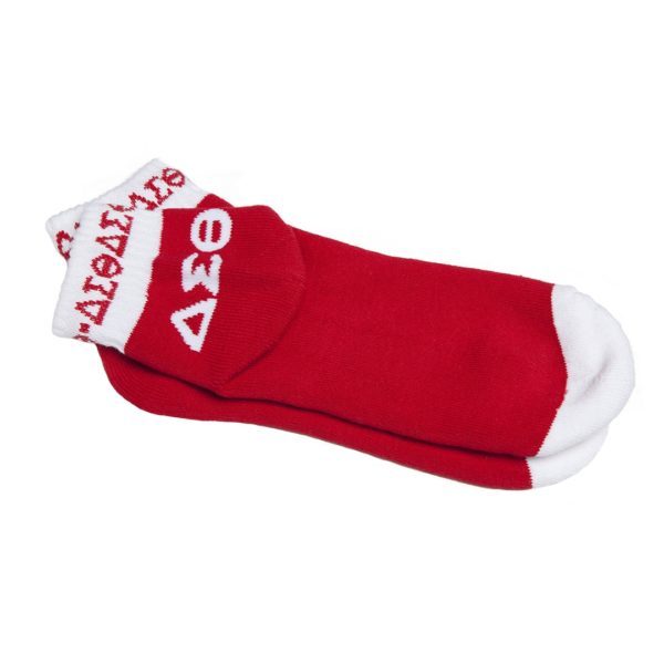 Bootie Socks - Delta Sigma Theta, Red