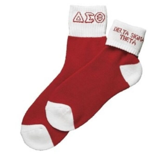 Ankle Socks - Delta Sigma Theta, Red