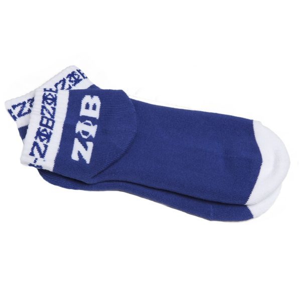 Bootie Socks - Zeta Phi Beta, Blue