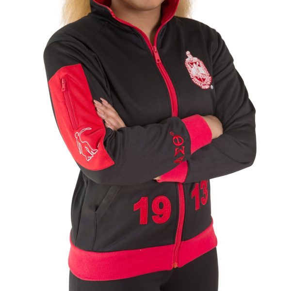 Elite Track Jacket - Delta Sigma Theta, XXX-Large, Black