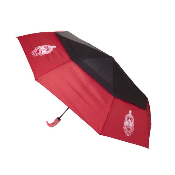 Hurricane Umbrella - Delta Sigma Theta, Red/Black
