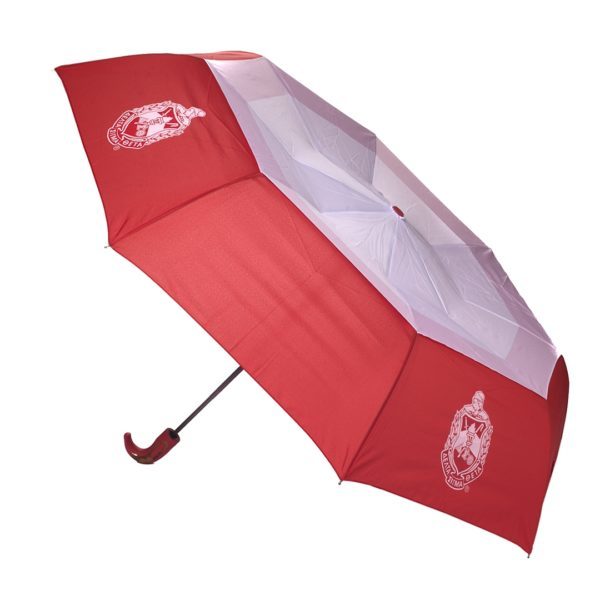 Hurricane Umbrella - Delta Sigma Theta, Red/White