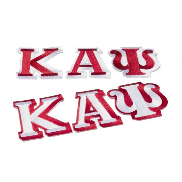Large Letter Patch Sets - Kappa Alpha Psi, Red