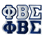 Large Letter Patch Sets - Phi Beta Sigma, White