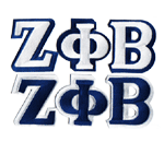 Large Letter Patch Sets - Zeta Phi Beta, Royal