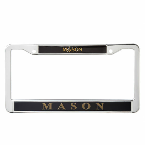 License Plate Frame - Mason, Black