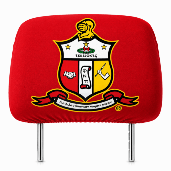 Car Seat Headrest Cover - Kappa Alpha Psi, Red