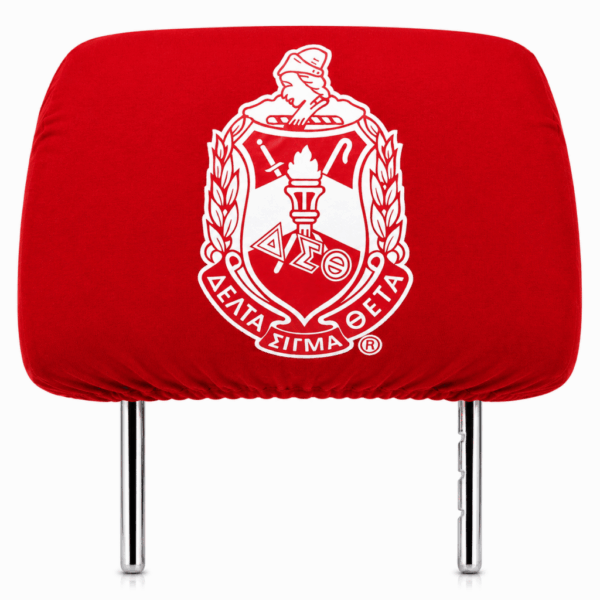 Car Seat Headrest Cover - Delta Sigma Theta, Red