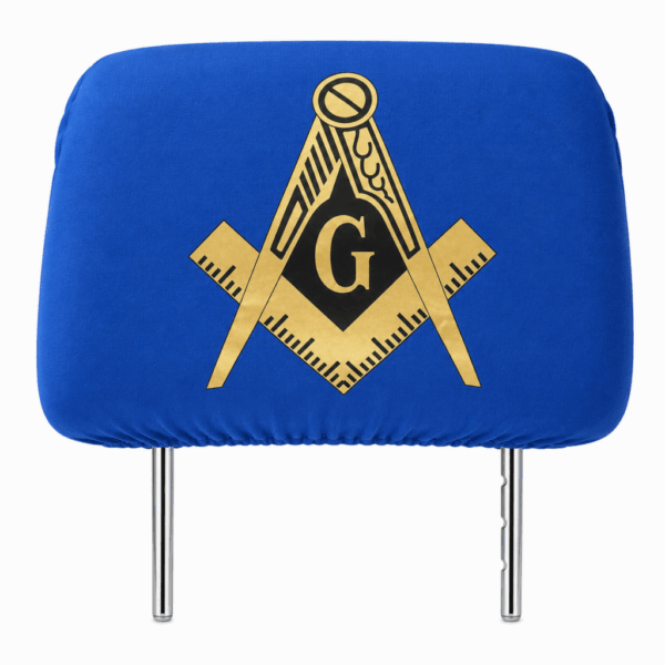 Car Seat Headrest Cover - Mason, Blue