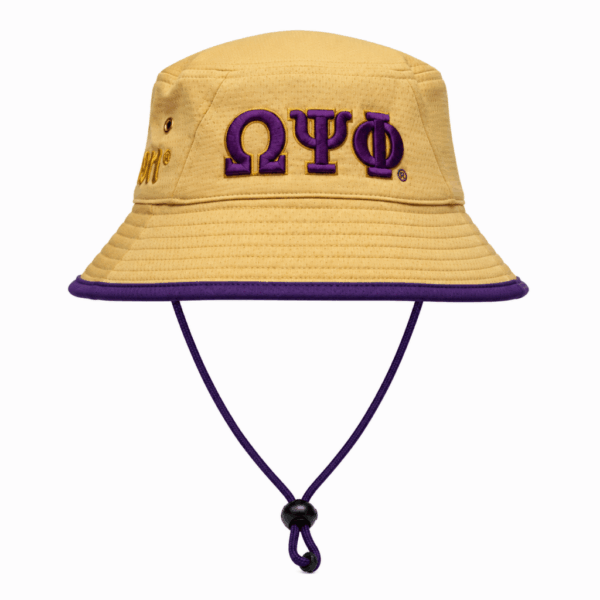 Novelty Bucket Hat - Omega Psi Phi, Khaki