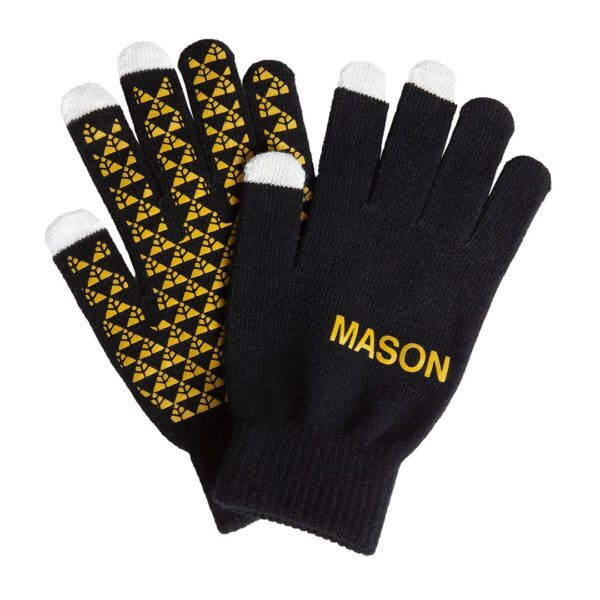 Knit Texting Gloves - Mason, Black