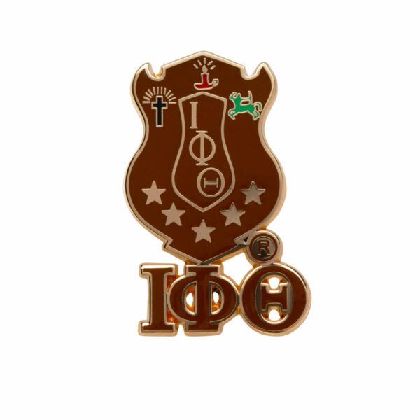 3D Crest Pin w/ Letters - Iota Phi Theta
