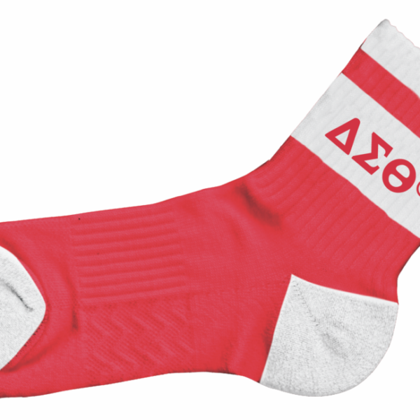 Quarter Socks - Delta Sigma Theta, Red