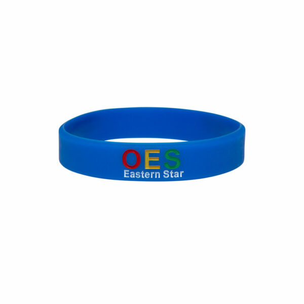 Solid Silicone Wristband - Eastern Star, Blue