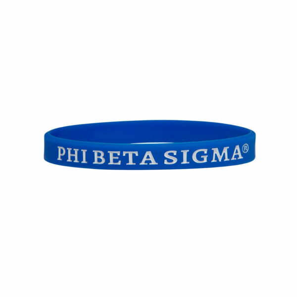 Solid Silicone Wristband - Phi Beta Sigma, Blue