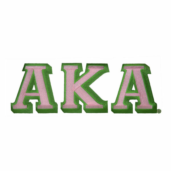 Large Letter Patch Sets - Alpha Kappa Alpha, Pink