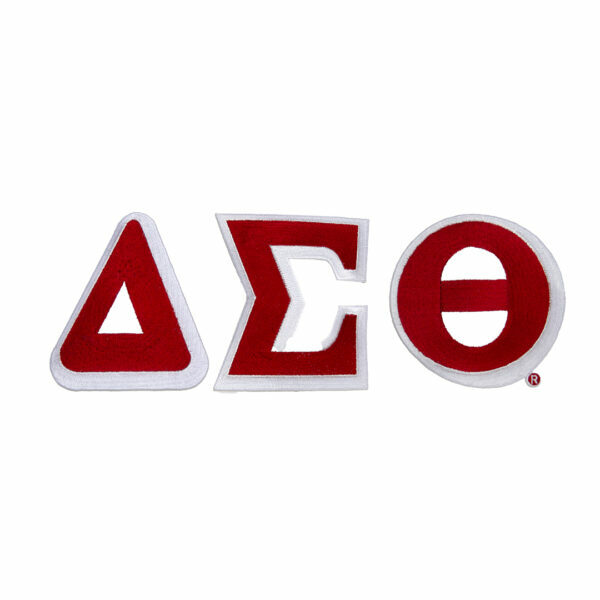 Large Letter Patch Sets - Delta Sigma Theta, Red