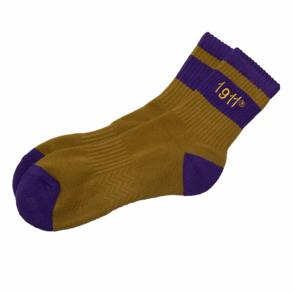 Quarter Socks - Omega Psi Phi, OldGold