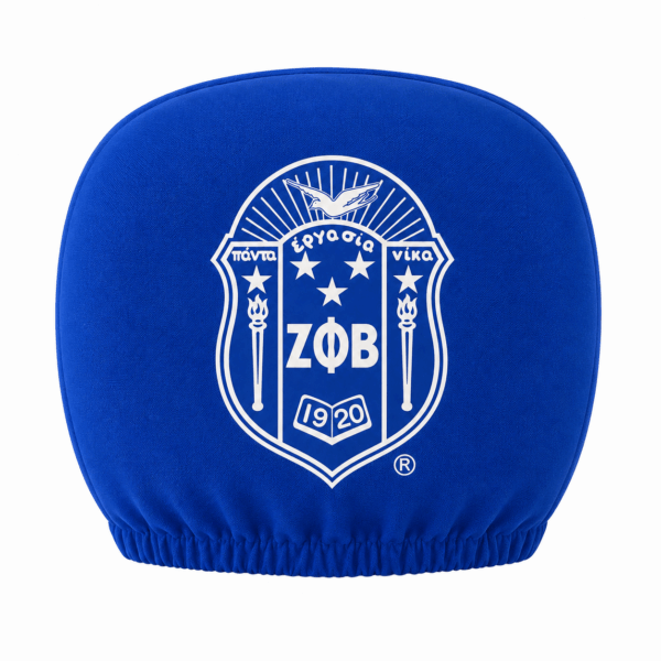 Car Seat Headrest Cover - Zeta Phi Beta, Blue