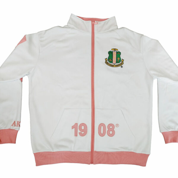 Elite Track Jacket - Alpha Kappa Alpha, XXX-Large, White